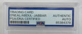 1992 Classic Four Sport Shaquille O'Neal Kareem Abdul Jabbar Signed Auto Autograph Encapsulated Basketball Card PSA/DNA