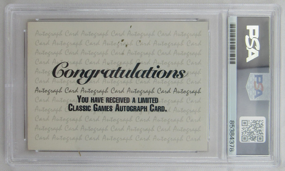 1992 Classic Four Sport Shaquille O'Neal Kareem Abdul Jabbar Signed Auto Autograph Encapsulated Basketball Card PSA/DNA