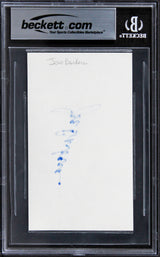 Joe Barbera Scooby-Doo Authentic Signed 3x5 Index Card Autographed BAS Slabbed