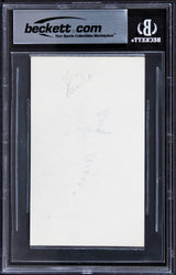 Tony Bennett Musician Authentic Signed 3x5 Index Card Autographed BAS Slabbed 2