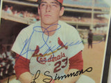 1971 Topps Ted Simmons Signed Auto Autograph Encapsulated Baseball Card PSA/DNA
