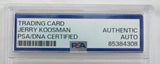1971 Topps Jerry Koosman Signed Auto Autograph Encapsulated Baseball Card PSA/DNA