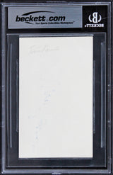 Tina Louise Gilligan's Island Authentic Signed 3x5 Index Card BAS Slabbed 1