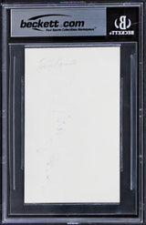 Tina Louise Gilligan's Island Authentic Signed 3x5 Index Card BAS Slabbed 1