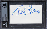 Tina Louise Gilligan's Island Authentic Signed 3x5 Index Card BAS Slabbed 2