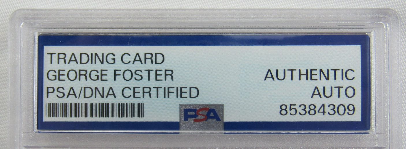 1971 Topps George Foster Signed Auto Autograph Encapsulated Baseball Card PSA/DNA