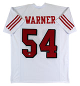 Fred Warner Authentic Signed White Pro Style Jersey w/ Dropshadow BAS