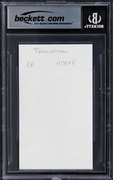 Tracey Ullman The Tracey Ullman Show Signed 3x5 Index Card BAS Slabbed