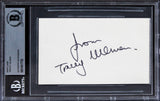 Tracey Ullman The Tracey Ullman Show "Love" Signed 3x5 Index Card BAS Slabbed