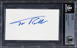 Tim Robbins Mystic River Authentic Signed 3x5 Index Card BAS Slabbed 2