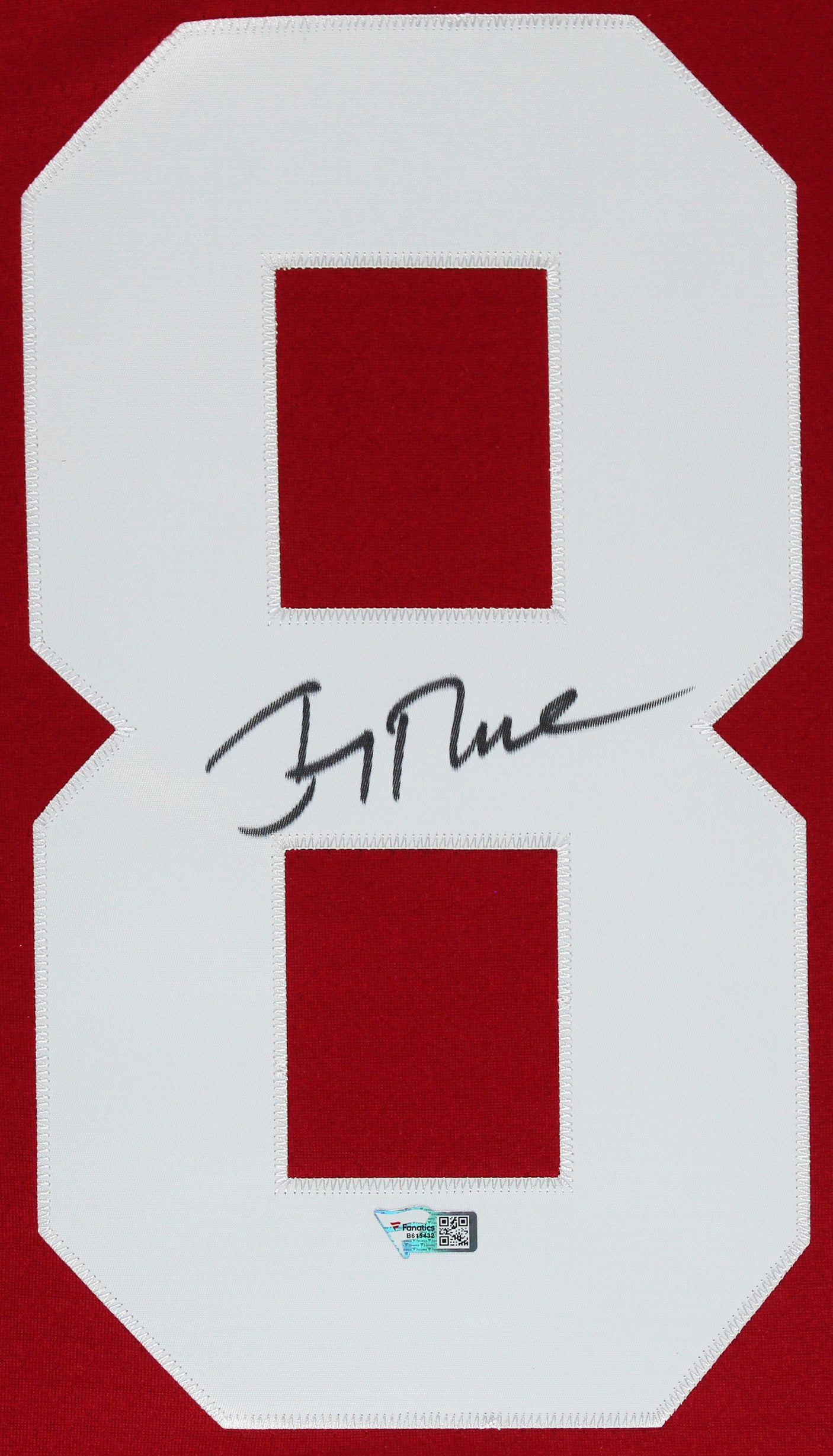 49ers Jerry Rice Authentic Signed Red Mitchell & Ness Framed Jersey Fanatics