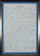 Tigers Ty Cobb Authentic Signed & Framed 3 Page 1960 Letter JSA #YY73275