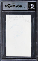 Jenny McCarthy Dirty Love Authentic Signed 3x5 Index Card BAS Slabbed