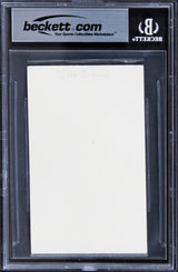 Browns Jim Brown Authentic Signed 3x5 Index Card Autographed BAS Slabbed