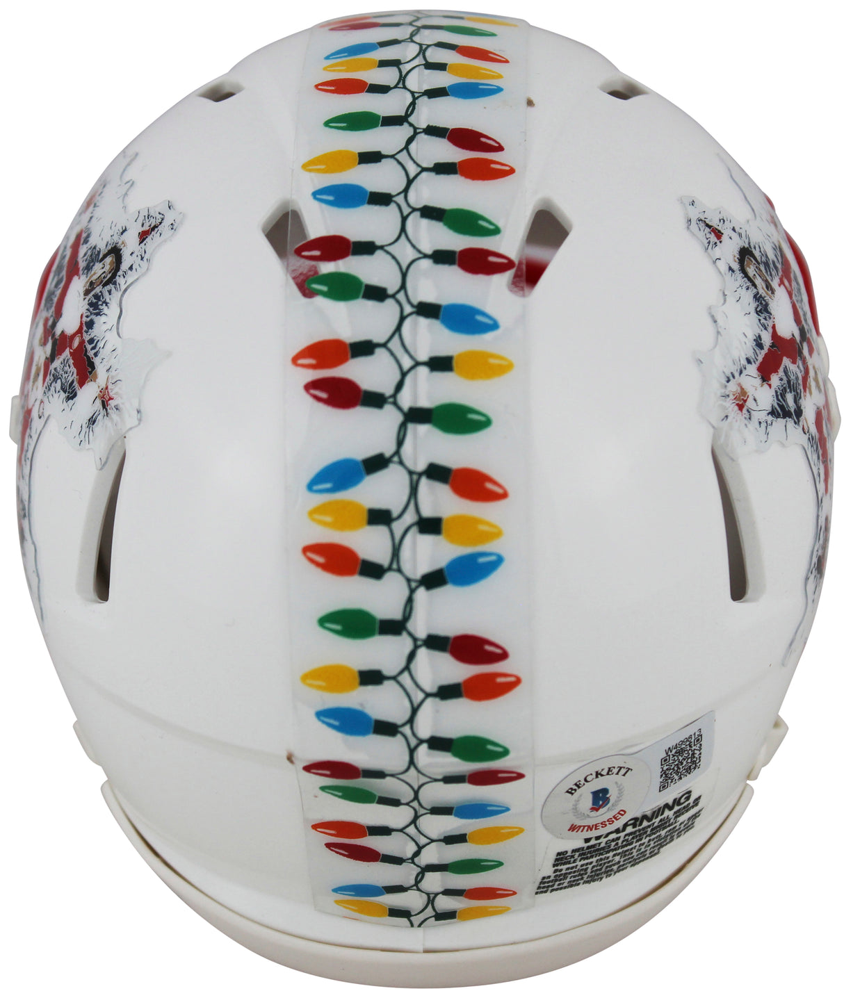 Chevy Chase Christmas Vacation Signed White Speed Mini Helmet BAS Witnessed