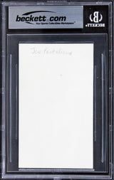 Joe Pantoliano The Matrix Authentic Signed 3x5 Index Card BAS Slabbed