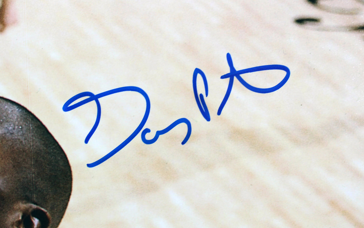 Sonics Gary Payton & Shawn Kemp Signed 16x20 Vertical Rebound Photo BAS Witness