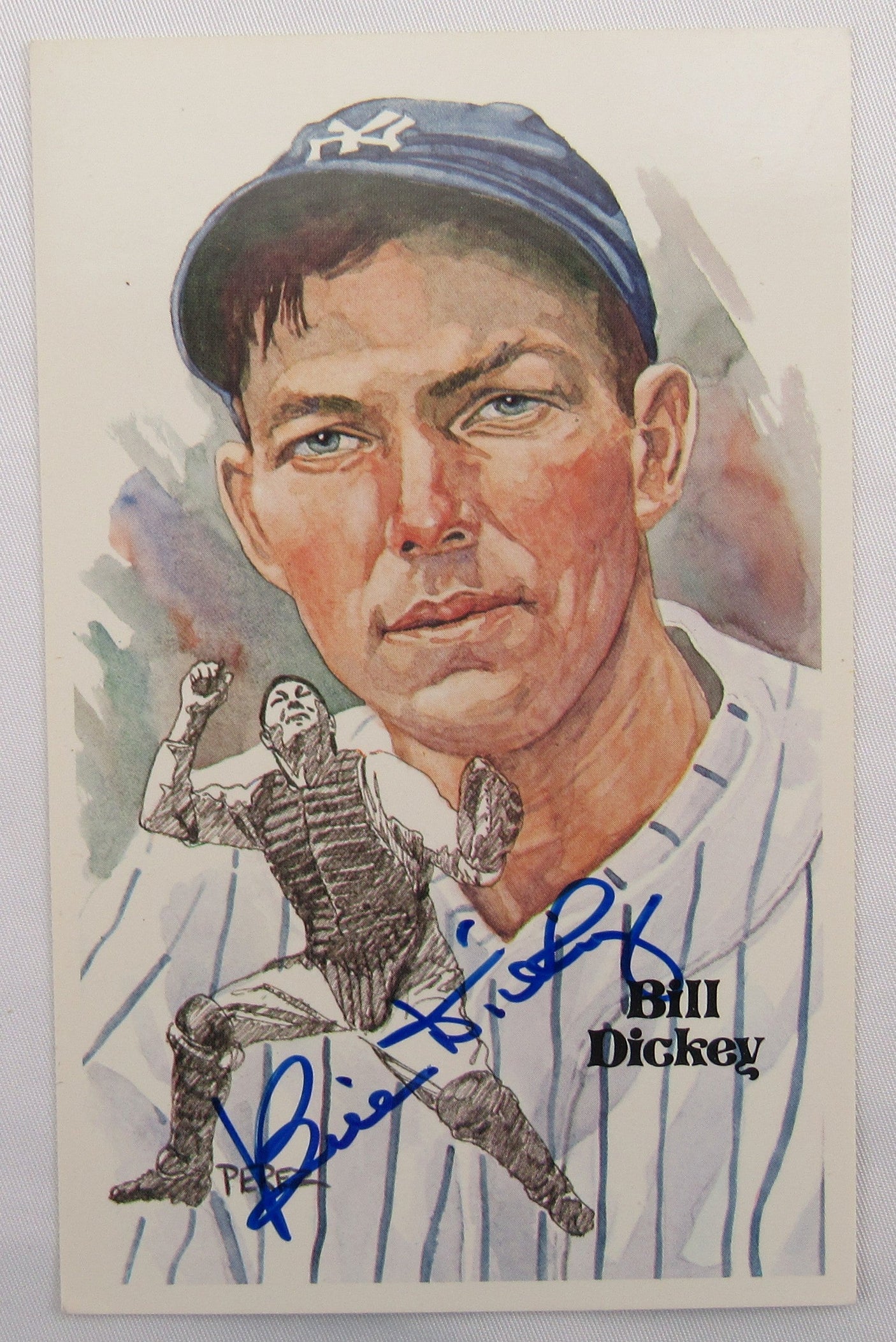 Bill Dickey Signed Auto Autograph Postcard JSA T17877
