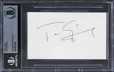 Tom Sizemore Saving Private Ryan Authentic Signed 3x5 Index Card BAS Slabbed 3