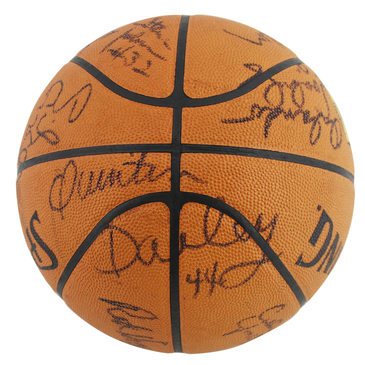 1984-85 Bulls (13) Jordan, Woolridge Signed Spalding Basketball PSA & JSA LOAs