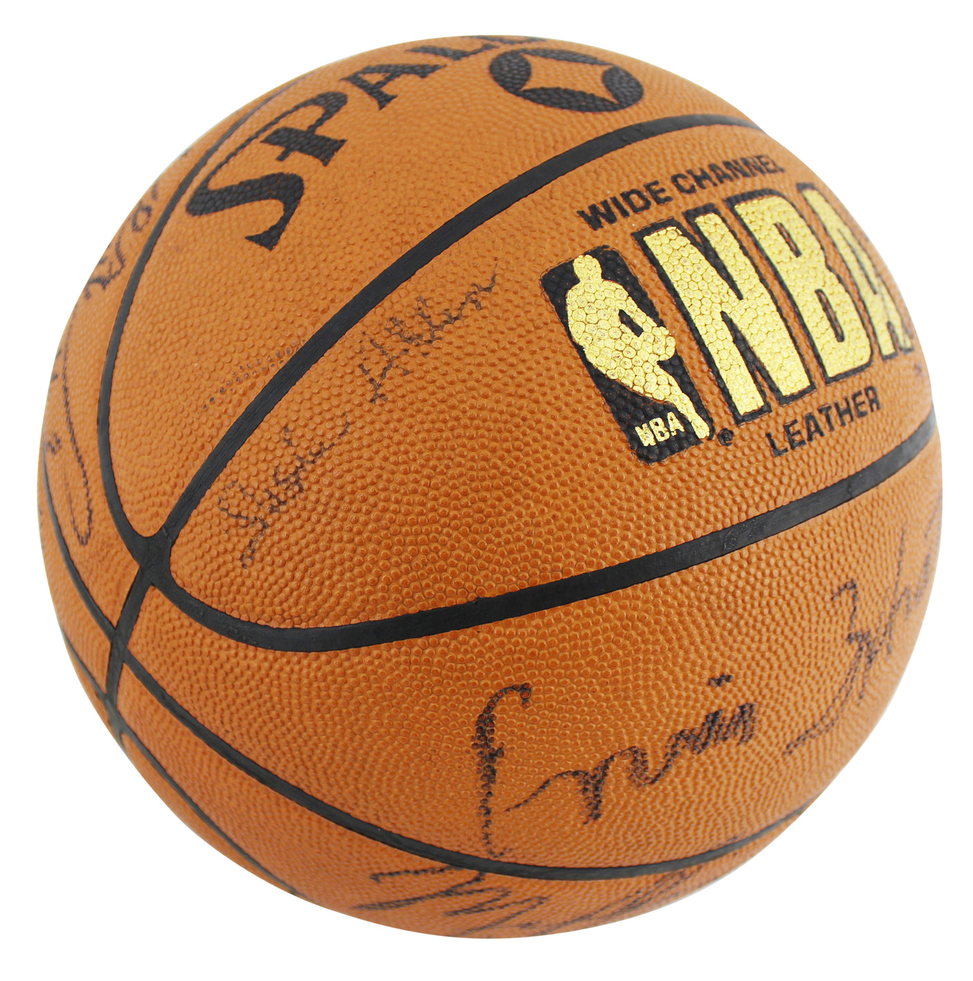 1984-85 Bulls (13) Jordan, Woolridge Signed Spalding Basketball PSA & JSA LOAs