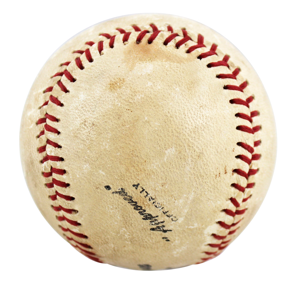 Tigers Ty Cobb "1/11/57" Authentic Signed Little League Baseball PSA #AJ01081