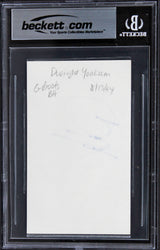 Dwight Yoakam Sling Blade Authentic Signed 3x5 Index Card BAS Slabbed