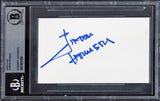 Djimon Hounsou Blood Diamond Authentic Signed 3x5 Index Card BAS Slabbed