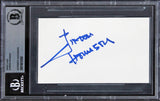 Djimon Hounsou Blood Diamond Authentic Signed 3x5 Index Card BAS Slabbed