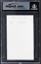 Don Cheadle Crash Authentic Signed 3x5 Index Card Autographed BAS Slabbed