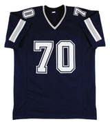 Zack Martin Authentic Signed Navy Blue Pro Style Jersey Autographed BAS Witness