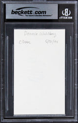 Donnie Wahlberg Blue Bloods Authentic Signed 3x5 Index Card BAS Slabbed