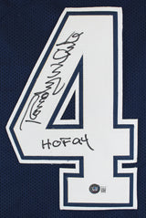 Randy White "HOF 94" Authentic Signed Blue Pro Style Jersey BAS Witnessed