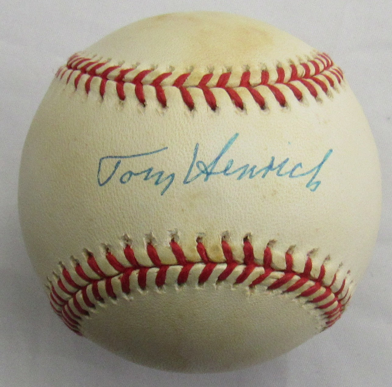 Tom Henrich Signed Auto Baseball JSA CG96991