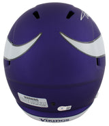 Vikings Adrian Peterson Authentic Signed Full Size Speed Rep Helmet BAS Witness