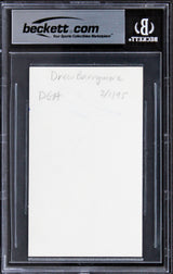 Drew Barrymore Charlie's Angels Authentic Signed 3x5 Index Card BAS Slabbed