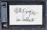 Dan Castellaneta The Simpsons Authentic Signed 3x5 Index Card BAS Slabbed