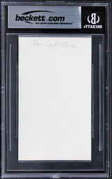 Dan Castellaneta The Simpsons Authentic Signed 3x5 Index Card BAS Slabbed