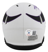 Vikings Adrian Peterson Authentic Signed Lunar Speed Mini Helmet BAS Witnessed