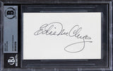 Edie McClurg Ferris Bueller's Day Off Signed 3x5 Index Card BAS Slabbed