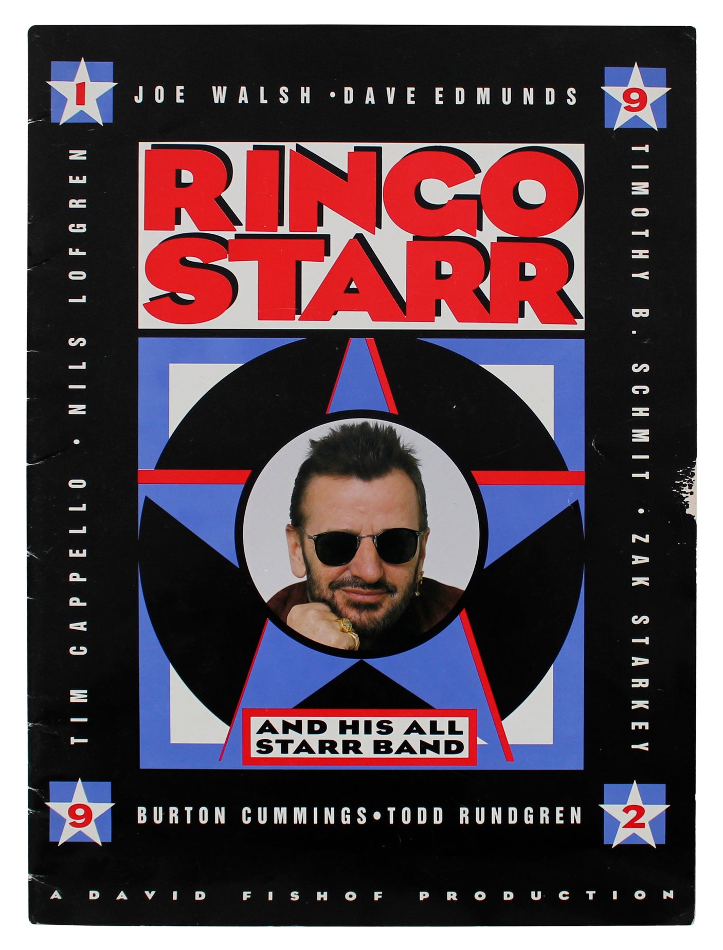 Ringo Starr And His All Starr Band (8) Authentic Signed Program JSA #YY52818