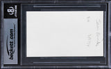 James Burrows Cheers Authentic Signed 3x5 Index Card Autographed BAS Slabbed 1