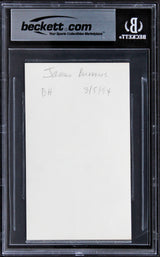 James Burrows Cheers Authentic Signed 3x5 Index Card Autographed BAS Slabbed 2