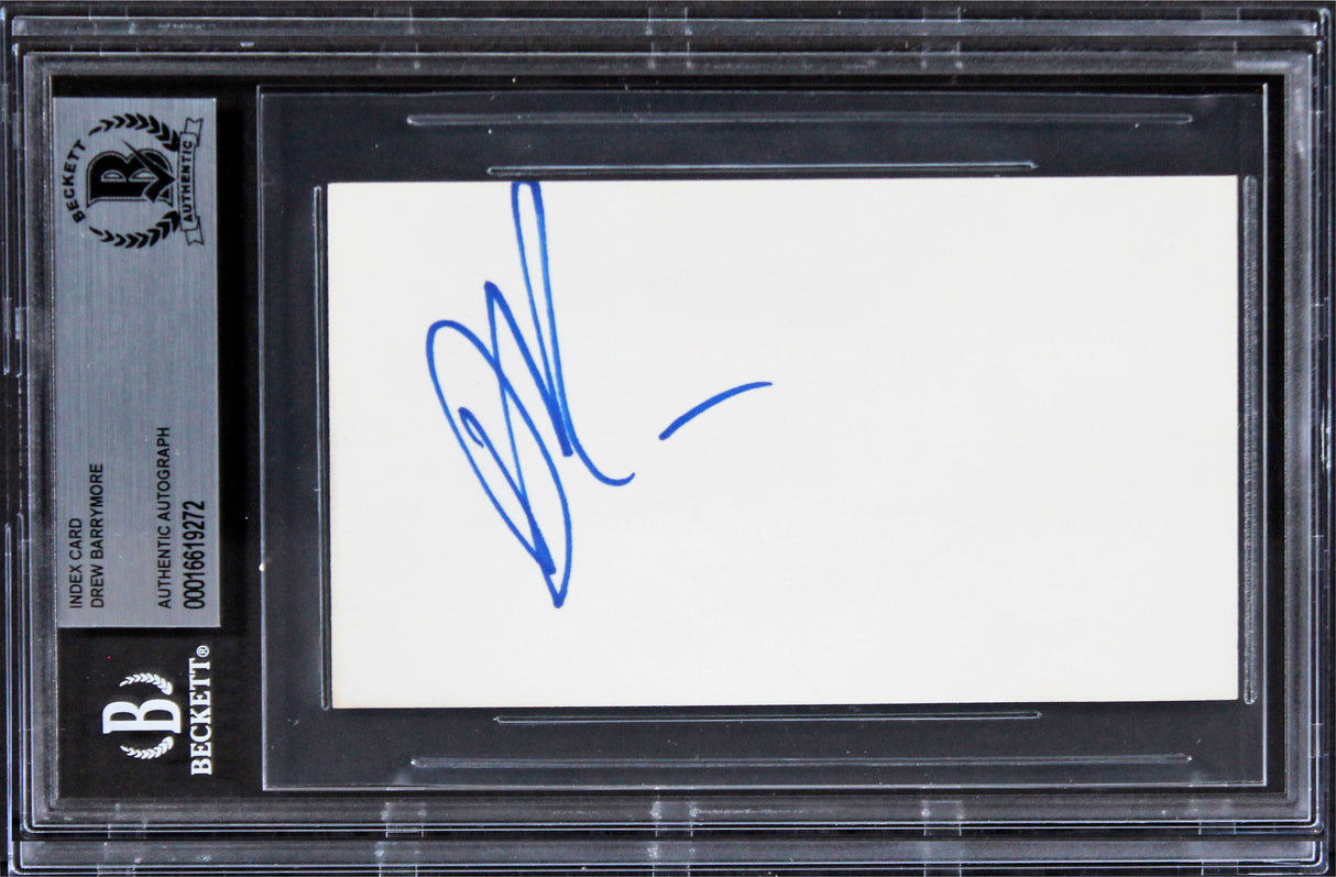 Joseph Wapner The People's Court Authentic Signed 3x5 Index Card BAS Slabbed