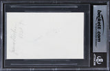 James Doohan Star Trek Authentic Signed 3x5 Index Card Autographed BAS Slabbed 2