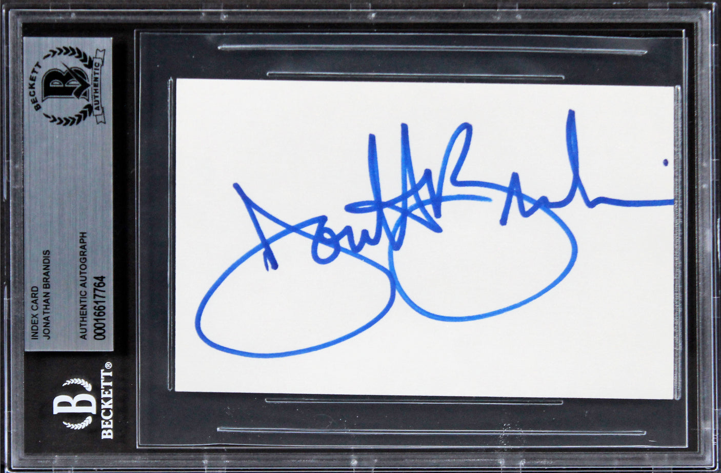 Jonathan Brandis The Neverending Story II Signed 3x5 Index Card BAS Slabbed 4