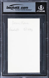 Dennis Franz NYPD Blue Authentic Signed 3x5 Index Card Autographed BAS Slabbed 2
