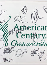 American Century (24) Goff, Webber, Davis, Allen Signed Pin Flag BAS #A88333