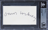 David Hockney Artist Authentic Signed 3x5 Index Card Autographed BAS Slabbed