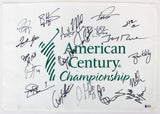 American Century (20) Goff, Peterson, Oshie, Rice Signed Pin Flag BAS #A88335